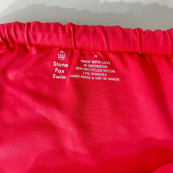 Stone Fox Swim Bijou Bikini Bottom Sunset Pink XL NEW - Picture 4 of 4